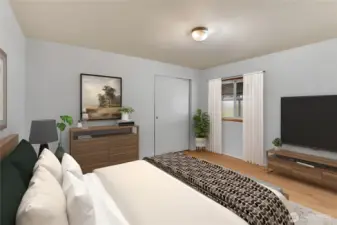 VIRTUALLY STAGED - Guest Bedroom