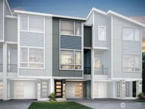 Example of the Adeline floor plan to be located at 12806 66th Ave S, Seattle, WA 98178