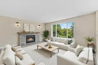 Living Room - Virtually Staged