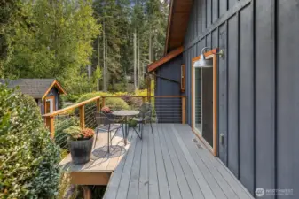 The perfect vantage point for taking in garden views.