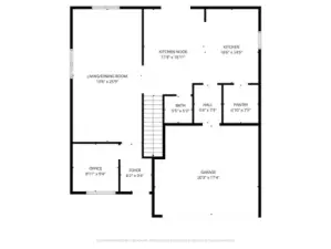 Approximate floor plan for reference--main level