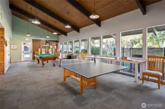 The pool table & ping pong table provide a lot of fun.
