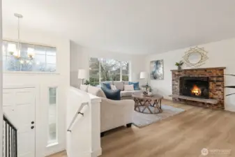 Get a fire going in your wood burning fireplace and turn up the cozy!