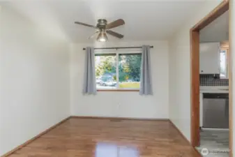 Vinyl windows throughout