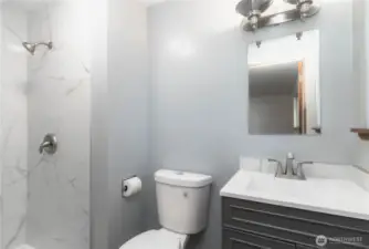 Renovated bathroom