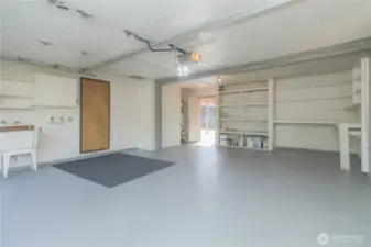 Look at all the built in shelving