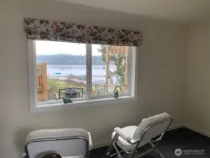 spare room finished off at back of shed with views craft room or office