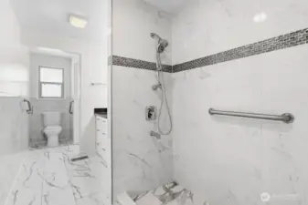 Bathroom 1 of 3, marble tile