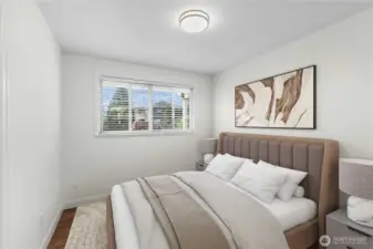 Bedroom #4, faces to the West, VS