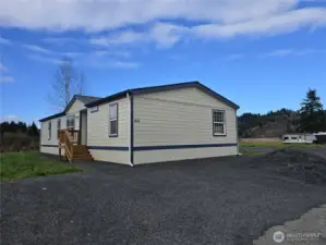 Convenient two-car parking area just steps from the entry of the home.