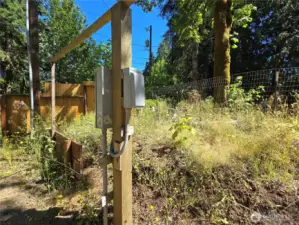 Power on property, RV hookup