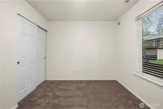 Main floor Bedroom next to downstairs bathroom