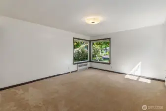 Spacious 2nd bedroom. Once again, the room is larger than appears in the picture.