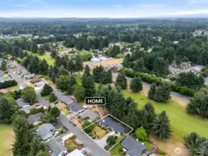 Aerial View of the 5th Fairway.