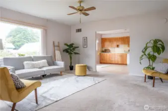 bright living room