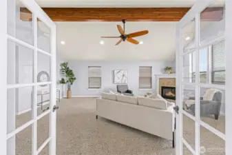 Extra Large Bonus Room with French Doors