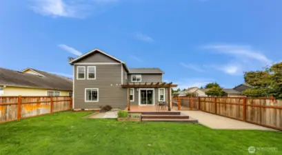 Whether you are hosting a BBQ or kicking around a soccer ball, this is an ideal backyard