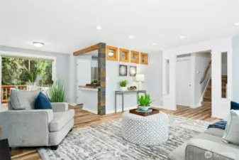 Beautiful new flooring throughout the house