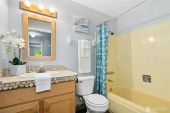 Beautiful custom countertop in main bath