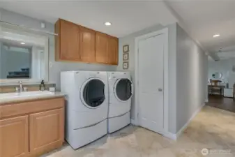 Downstairs laundry