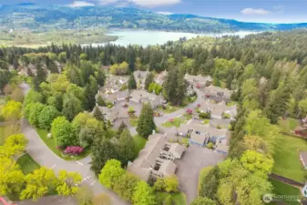Aerial View of Meadow Village and condo cul-de-sac