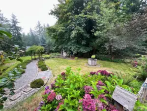 mature landscaping