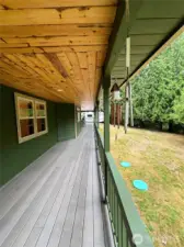 Wrap around deck