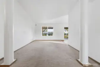 Upstairs living area