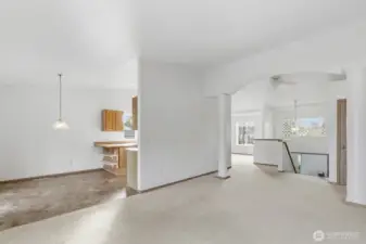 Upstairs living area