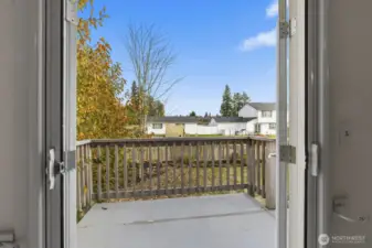 Primary bedroom back deck entrance