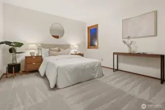 Huge lower level fourth bedroom.