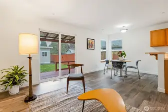 Slider to the Deck off the Living Room.