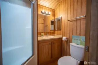 3/4 bath features a skylight (not pictured)