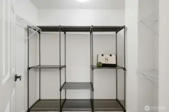 Primary closet