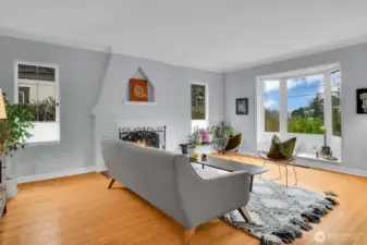 Living room at front of the house.