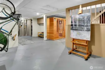 Lots of room in the basement for all your needs and pleasures.