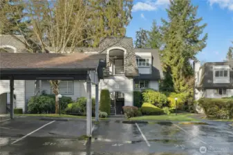 2 Deeded parking spots - 1 covered and 1 uncovered. Conveniently located directly in front of unit.