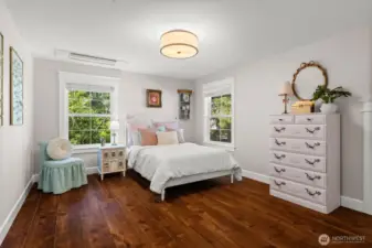 Third bedroom also has beautiful private views of the yard