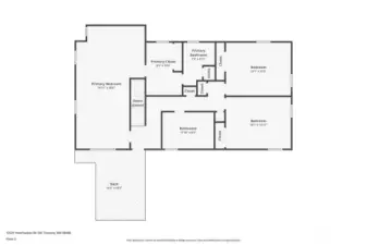 Floor plan for second story