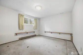 The 2nd bedroom is very spacious and looks to the rear yard.