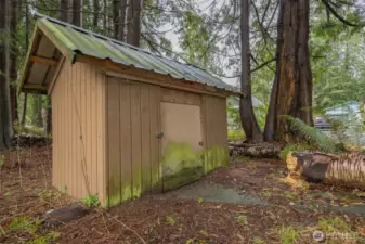 This is the pumphouse for the individual well.