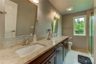 Hall Bath with double vanity