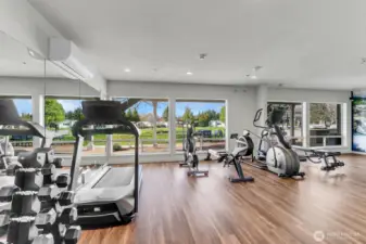Excercise Room that opens to the Outdoor Entertaining Area!