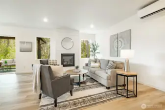 Mini split heating and cooling. Photos shown are of a similar floor plan previously built in a different neighborhood (The Ridge in Blaine). Finishes and features may vary. Some items pictured reflect buyer-selected upgrades which are not included in the base price and may be added at an additional cost.