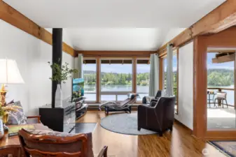 Floor to ceiling windows...nearly new!