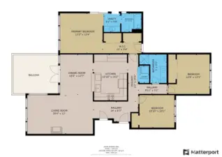 Floor plan...there are TWO additional closets in the primary now shown on this floor plan...so much storage!