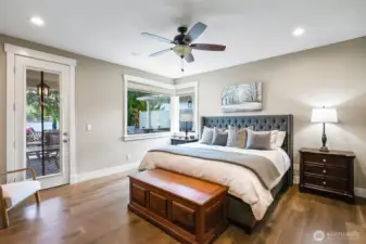 main-floor master bedroom