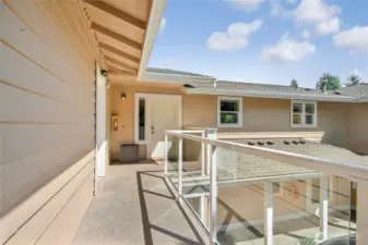 Side garage door close to your front door.