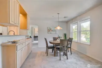 Custom built-ins give this condo amazing storage space for all your dishes and collectibles.