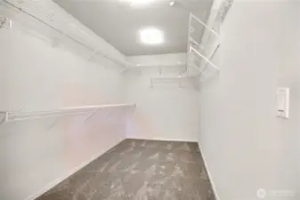 Primary oversized closet.